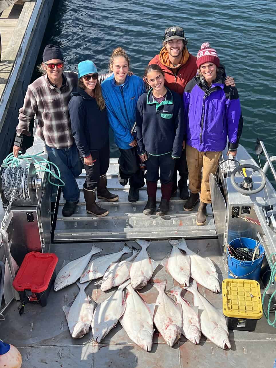 Fun day—family fishing experience at the Treehouse Cove Lodge in Alaska, USA.