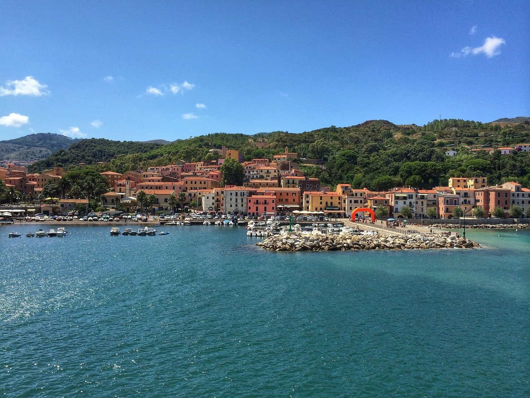 Port of Rio Marina in Elba, Italy.