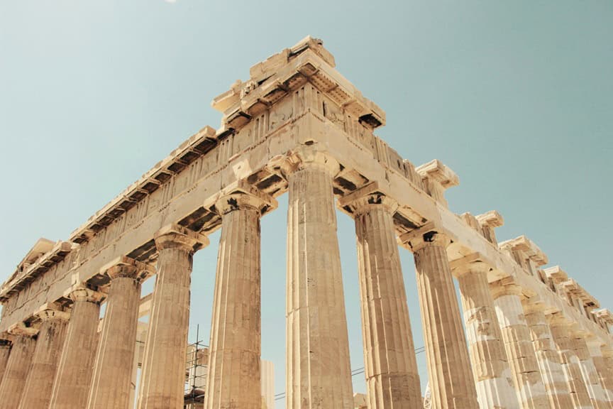The magnificent Parthenon, Greece.